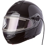 Шлем LS2 FF325 STROBE ELECTRIC SNOW Solid Black снегоходный